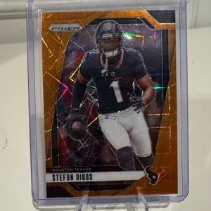 🔥 2024 Stefon Diggs Panini Prizm orange laser